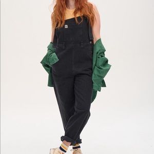 Lucy & Yak Easton Dungaree Washed Black PLEASE READ DESCRIPTION FOR SIZING